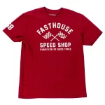 Fasthouse Crossroad Tee - Cardinal