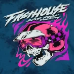 Fasthouse Destroyer Tee - Indigo Crystal Wash - Image 2