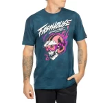 Fasthouse Destroyer Tee - Indigo Crystal Wash - Image 3