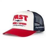FastHouse House of Speed Hat - Off White/Red