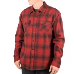 Fasthouse Saturday Night Special Flannel - Oxblood - Image 5