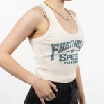 Fasthouse Womens Record Tank - Off White - Image 4