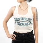 Fasthouse Womens Record Tank - Off White - Image 3